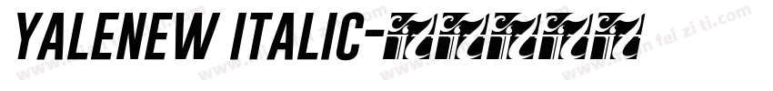 yalenew italic字体转换